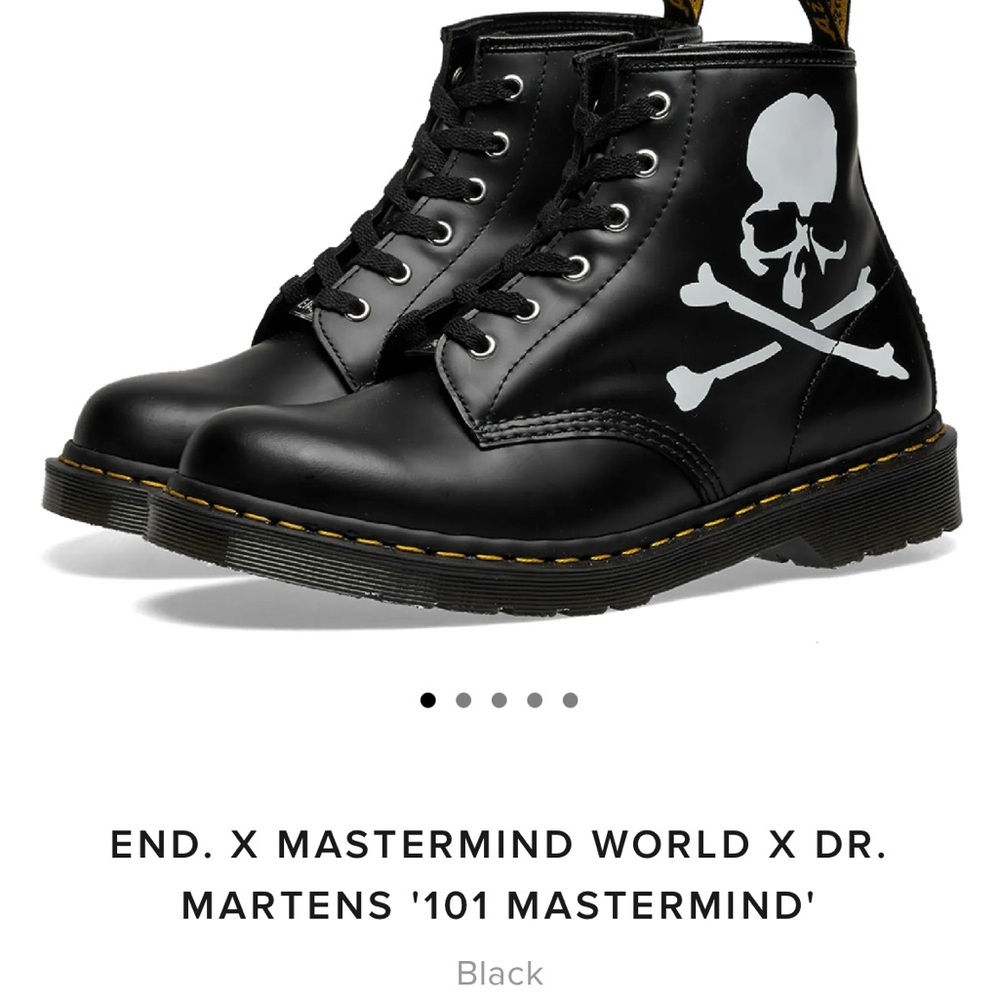 END. x Dr Martens 101 Mastermind zip boots RARE